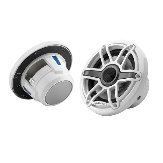 JL Audio M6 Series 6.5" Marine Coaxial Speakers w/Gloss White Sport Grille - M6-650X-S-GwGw [010-03090-00]