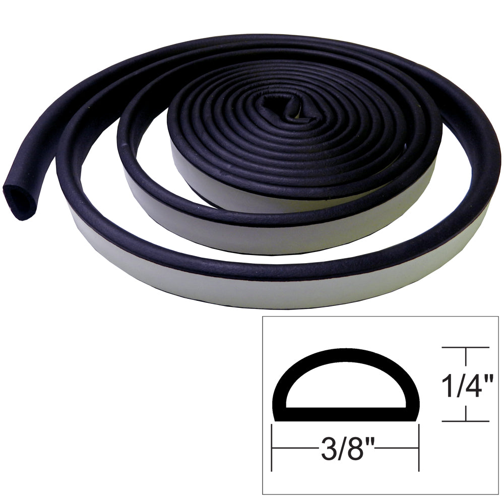 TACO Weather Seal - 10'L x 1/4"H x 3/8"W - Black [V30-1333B10-1]