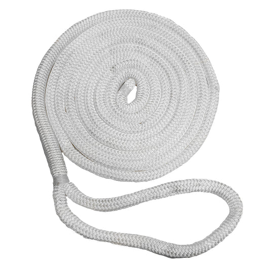 New England Ropes 3/8" Double Braid Dock Line - White - 25 [C5050-12-00025]