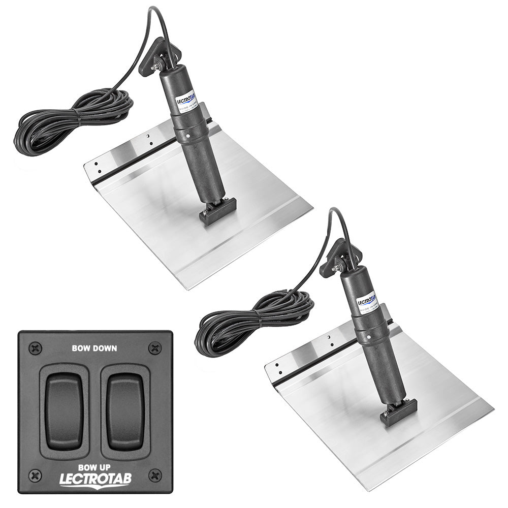 Lectrotab XKA Aluminum Alloy Trim Tab Kit w/Rocker Switch - 9 x 9 [XKAF9X9A]